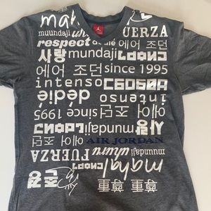 Air Jordan world wide Respect shirt